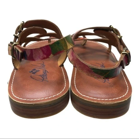 Patricia Nash Fidella White Gold Slingback Sandals - Picture 5 of 6